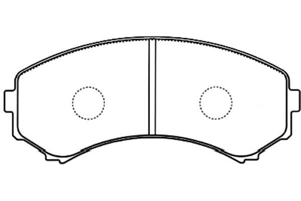 KAVO PARTS stabdžių trinkelių rinkinys, diskinis stabdys BP-5545